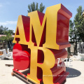 Custom city outdoor garden metal statue stainless steel amor sculpture